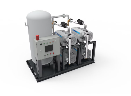 Lubricated Rotary Vane Lab Vacuum System